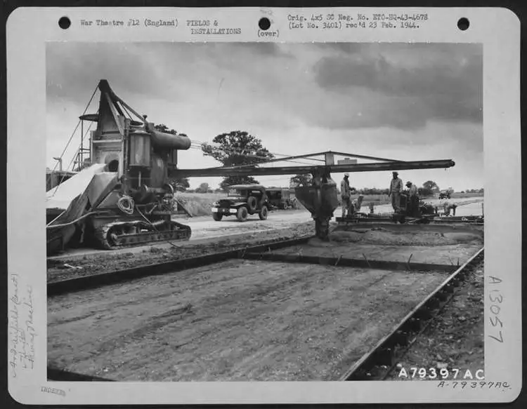 Engineers constructing Eye Airfield