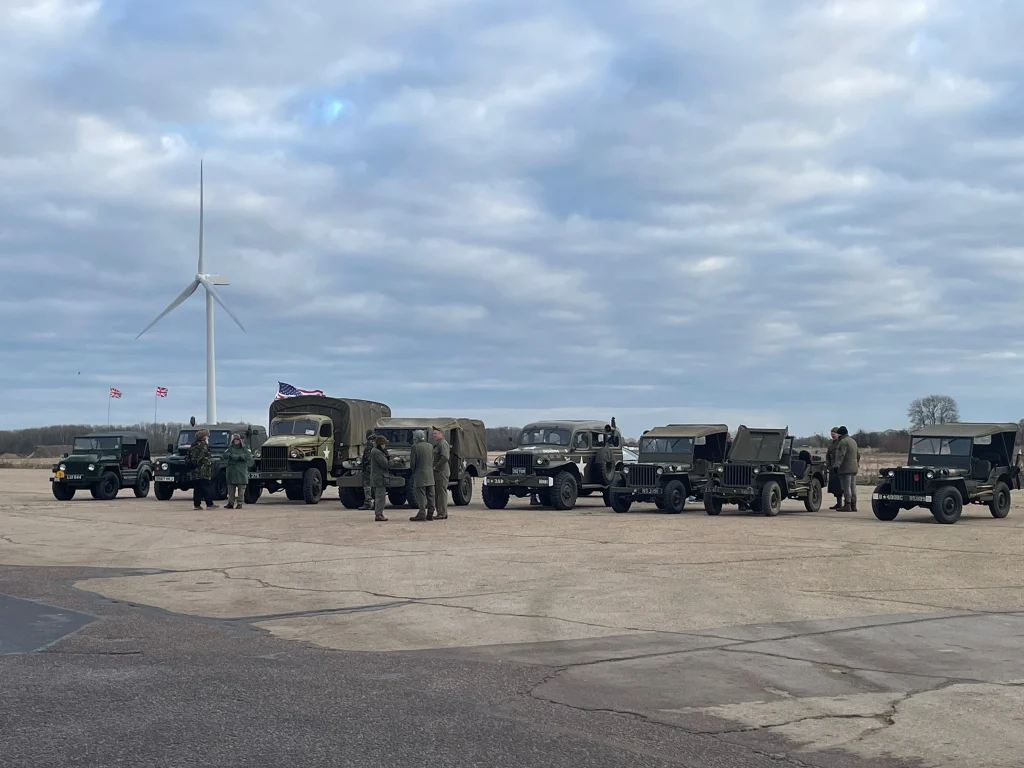 Vehicles on Eye Airfield