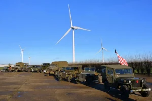 Vehicles on Eye Airfield